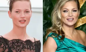 Kate Moss w dwóch odsłonach: młoda modelka i dojrzała ikona stylu. Prawdziwy wiek modelek, których nie znajdziesz w oficjalnych bio.