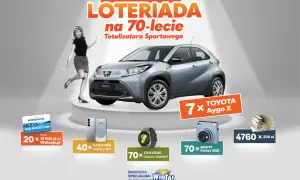 Loteriada Lotto: jak zarejestrować kod z kuponu i jakie są nagrody? Do wygrania Toyota Aygo X, Samsungi, aparaty Instax i bony wakacyjne.