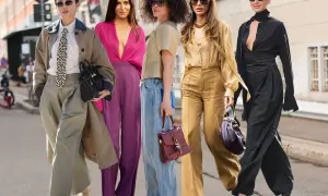 Fünf Frauen zeigen, wie man weite Hosen kombiniert im Sommer: von lässig bis schick.