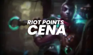 Postać z gry League of Legends z napisem "RIOT POINTS CENA".