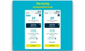 Nju mobile: 20 GB za 19 zł lub 40 GB za 29 zł miesięcznie. Dodatkowe 3400 GB ekstra na rok. Nju ile internetu wybierzesz?