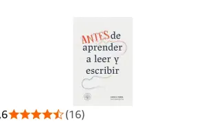 Libro "Antes de aprender a leer y escribir", guía para enseñar a leer a un niño de 5 años.