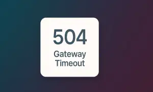 Błąd 504 Gateway Timeout. Serwer nie otrzymał odpowiedzi od bramy.