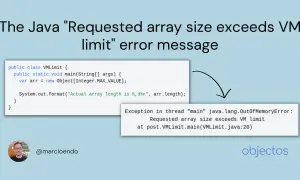 Erreur Java : taille d'un tableau Java dépassant la limite VM. Le code tente de créer un tableau trop grand.