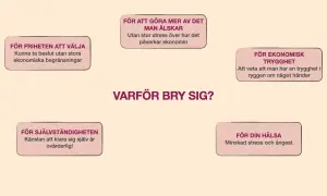 Varför bry sig om privat ekonomi? För frihet, trygghet, självständighet, hälsa och att göra mer av det man älskar.