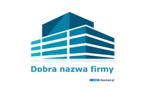 Stylizowany budynek z napisem "Dobra nazwa firmy". Szukasz inspiracji na nazwę dla swojego biznesu?