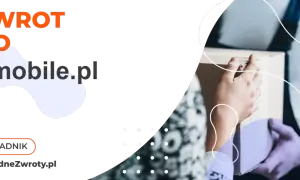 Dwie ręce przekazują sobie paczkę. Na tle napis "ZWROT DO t-mobile.pl".