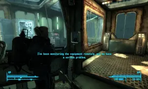 Postapokaliptyczna sceneria z gry Fallout 3. Spolszczenie dialogów jest kluczowe dla zrozumienia problemu z monitorowanym sprzętem.
