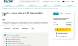 Formation Laravel pour maîtriser le développement Web PHP. Apprenez à créer des applications rapidement, comme avec une php closure.