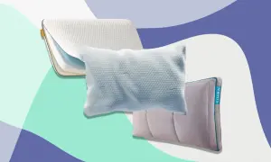 Three pillows are shown, hinting at the consequences of sleeping with a high pillow.