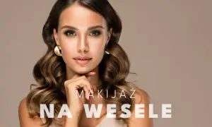 Elegancki, lekki makijaż na wesele podkreślający naturalne piękno. Idealny na ślub i przyjęcie.