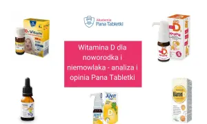 Wiele preparatów z witaminą D dla niemowląt, np. D-Vitum, Krople APO D3, Juvit Baby D3, Biaron D.