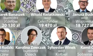Kiedy wójt, kiedy burmistrz? Porównanie zarobków samorządowców: Banaszek (burmistrz Józefów), Kwiatkowski (wójt Celestynów), Budra (wójt Wiązowna) i inni.