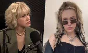 Helena Englert w dwóch odsłonach: poważna podczas wywiadu i stylowa w okularach. Jej diagnoza jest tematem dyskusji.