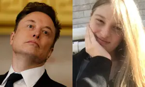 Elon Musk i Vivian Jenna Wilson, jego córka, na dwóch oddzielnych zdjęciach.