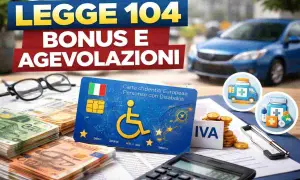 Legge 104: bonus e agevolazioni fiscali per il riscaldamento. Carta disabili, soldi, auto e calcolatrice.