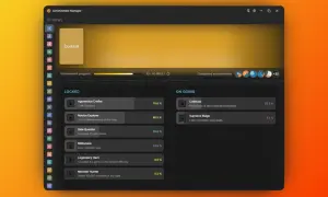 Interfejs Steam Achievement Manager z grą "Duskfall". Widoczne postępy w zdobywaniu osiągnięć, lista zablokowanych i aktywnych zadań.