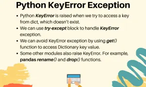 Titre : Python KeyError Exception. Explique comment gérer une KeyError en Python avec try-except ou la méthode get().