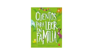 Libro "Cuentos para leer en familia" con animales coloridos. Ideal para compartir historias y crear recuerdos.
