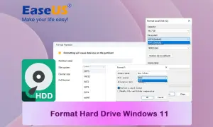 Jak sformatować dysk w Windows 11? Wybierz system plików NTFS, aby przygotować partycję do użycia.