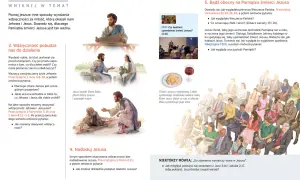 Czy świadek jehowy może być z katolikiem? Ilustracje pokazują sceny biblijne i spotkanie świadków Jehowy.