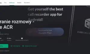 Aplikacja do nagrywania rozmów Cube ACR na Androida. Pobierz ją z Google Play i zacznij nagrywać swoje rozmowy.
