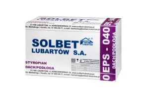 Opakowanie styropianu Solbet EPS 040 Dach/Podłoga. Idealny wybór, jeśli zastanawiasz się, jaki styropian na podłogę wybrać.