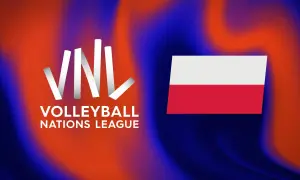 Logo VNL Volleyball Nations League z polską flagą. Sprawdź siatkówka kobiet terminarz i kibicuj biało-czerwonym!