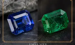Błękitny szafir i zielony szmaragd, dwa piękne kamienie szlachetne. Choć diament jest najtwardszy, te klejnoty zachwycają blaskiem.
