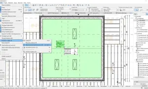 Jak obliczyć powierzchnię użytkową poddasza? Na ekranie widać program do projektowania, gdzie na planie strych oznaczono jako A: 75,4 m².