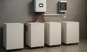Nowoczesny magazyn energii z bateriami i falownikiem. Sprawdź aktualną magazyn energii cenę i zainwestuj w niezależność.