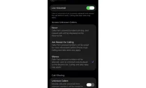 Configuración del teléfono para filtrar llamadas no deseadas y llamadas spam.