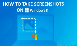 Jak zrobic screena Windows 11? Ilustracja pokazuje laptop z zaznaczonym obszarem do zrzutu ekranu i logo Windows.