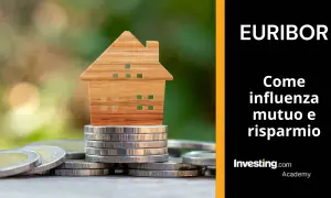 Casa in legno su monete. Euribor: cos'è e come influenza mutuo e risparmio.