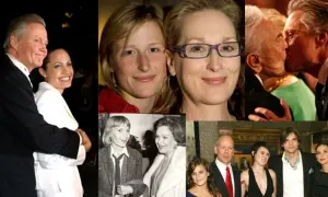 Jon Voight z córką Angeliną Jolie, Meryl Streep z córką, Christopher Walken, Demi Moore z Ashtonem Kutcherem i córką. Które dzieci gwiazd stały się sławne zanim skończyły pierwszy rok życia?