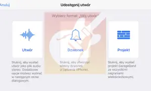 Wybierz "Dzwonek", by utworzyć własny dzwonek na iPhone'a, pokazując jak wgrać dzwonek na iPhone bez iTunes.