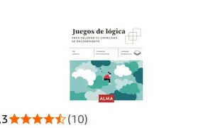 Juegos de lógica para mejorar tu capacidad de razonamiento. Incluye 190 juegos, 3 niveles de dificultad y láminas extraíbles.