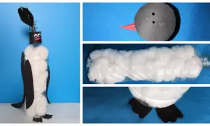 Pingwin z butelki: prosty DIY krok po kroku. Zrób to sam!