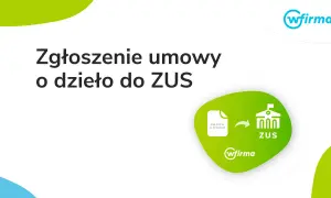 Zgłoszenie umowy o dzieło do ZUS. Ikona dokumentu "Umowa o dzieło" przekierowuje do budynku ZUS.