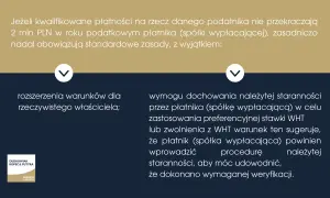 Wht: rozszerzenie warunków dla rzeczywistego właściciela lub wymóg należytej staranności przy preferencyjnej stawce WHT.