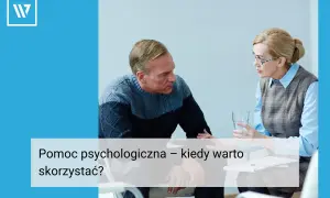 Mężczyzna i kobieta rozmawiają. Czy psycholog pomaga? Kiedy warto skorzystać z pomocy psychologicznej?