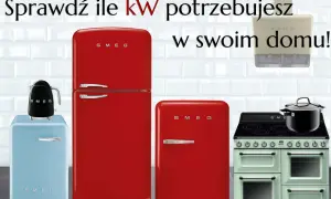 Sprawdź, jaka moc przyłączeniowa do domu jednorodzinnego jest potrzebna, by zasilić stylowe AGD SMEG: lodówki, czajnik i kuchenkę.