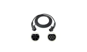 Kabel do ładowania EV z wtyczkami typu 2 i gniazdami.