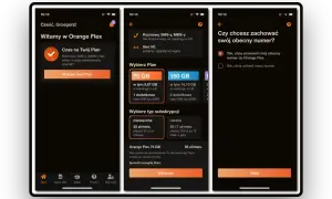 Aplikacja Orange Flex pozwala na wybór planu i przeniesienie numeru. Wybierz 75 GB lub 150 GB, a potem zdecyduj o subskrypcji.