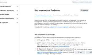 Jak znaleźć kogoś na FB po imieniu i miejscowości? Centrum pomocy Facebooka wyjaśnia, jak tworzyć listy znajomych, by lepiej zarządzać prywatnością.