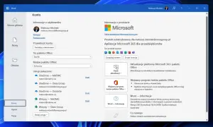 Konto w Wordzie, gdzie można zarządzać usługami, w tym jak wyłączyć OneDrive.
