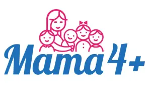 Mama 4+ logo. Dowiedz się, kiedy emerytura dla matek 3 dzieci.