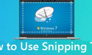 Dowiedz się, jak wyciąć kawałek ekranu z systemem Windows 7. Ramka zaznacza obszar do zrzutu.