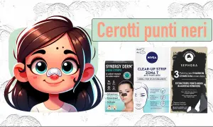 Cerotti punti neri: scopri come usarli per una pelle pulita. Immagine con prodotti Synergy Derm, Nivea e Sephora.