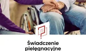 Dłonie młodej osoby obejmują dłonie starszego mężczyzny na wózku. Zastanawiam się, czy zabrano mi świadczenie pielęgnacyjne.